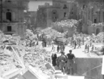 Heavily bombed Kingsway (now Republic Street), Valletta, Malta, Apr 1942