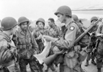 Paratroopers of 1st Allied Airborne Army receiving a final briefing before embarking on Operation Market Garden, 17 Sep 1944