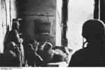 German paratroopers in the cellar of a destroyed house in Cassino, Italy, 1944, photo 1 of 3