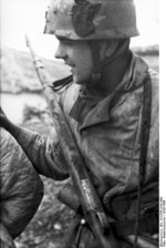 German paratrooper at Monte Cassino, Italy, 1943-1944
