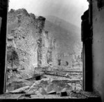 Monte Cassino monastery in ruins, Italy, 1944