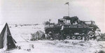 A camouflaged PzKpfw III command tank, approximately 45km west of Gazala, Libya, circa 1941-1942