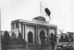 Former headquarters of the Republic of China government in Nanjing, China after Japanese capture, circa Jan 1938