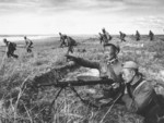 Mongolian DP machine gun crew, Battle of Khalkhin Gol, Mongolia Area, China, 1939