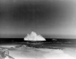 Detonation of a naval mine off Normandy, France, Jun 1944