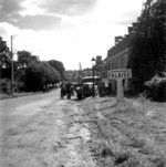 Canadian soldiers at the Falaise, France town entrance, 17 Aug 1944