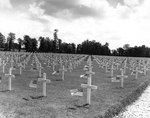 American cemetery at Sainte-Mère-Église, France, near Utah Beach, 1 Jun 1945