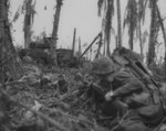 US Marines fighting on Peleliu, Palau Islands, Sep 1944