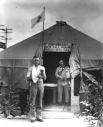 USMC Technical Sergeant Anglin at a medical dispensary, US Territory of Hawaii, 8 Dec 1941