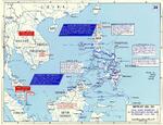 Map of final Allied offensives in the southwest Pacific area, 29 Feb-1 Jul 1945