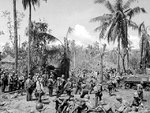 American troops and equipment on a Leyte, Philippine Islands beachhead, 20 Oct 1944