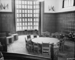 Conference table, Schloss Cecilienhof, Potsdam, Germany, 13 Jul 1945, photo 2 of 2
