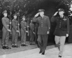George Marshall and Henry Arnold arriving at Winston Churchill