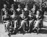 Henry Arnold with his staff during the Potsdam Conference, Germany, 27 Jul 1945, photo 1 of 2