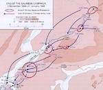 Map depicting the Salween Offensive, 3 Nov 1944-27 Jan 1945