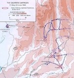Map depicting the Salween Offensive, 11 May-30 Jun 1944
