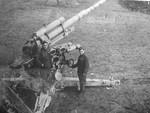 Slovakian resistance fighters with a captured German 8.8cm gun, 1944