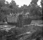 US Army LVT vehicle in mud, Cape Gloucester, New Britain, circa late 1943