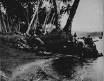 Americans sought cover on the beach of Rendova Island, 30 Jun 1943