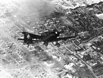 Ju 87 Stuka dive bomber over Stalingrad, Russia, Oct 1942, photo 1 of 3