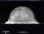 Early stage of the nuclear explosion during Operation Trinity, 16 Jul 1945