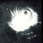 Radar image of Typhoon Cobra, captured by radar system of a US Navy ship, 18 Dec 1944