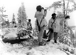 Finnish troops observing the field on the Russo-Finnish border prior to the outbreak of the Winter War, Nov 1939