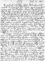 Harry Truman diary entry, 25 Jul 1945, page 1 of 2