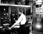 X-10 graphite reactor console and logbook, Oak Ridge, Tennessee, United States, date unknown
