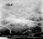 Hokuto Airfield under USS Langley carrier aircraft attack, Taiwan, 3 Jan 1945, photo 4 of 6