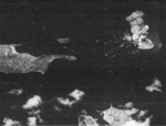 Mako Guard District, Pescadores Islands under US Navy carrier aircraft attack, 12 Oct 1944, photo 1 of 2
