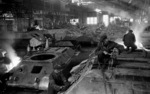 Inside of a Uralmash factory, Sverdlovsk, Sverdlovsk Oblast, Russia, 1940s
