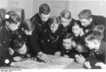 Hitler Youth members learning how to read a map, date unknown