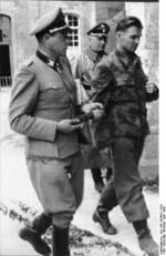 SS-Sturmbannführer Fritz Witt and SS-Obersturmbannführer Max Wünsche of German 12th SS Panzer Division 