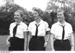 Girls of the Nazi Party Bund Deutscher Mädel organization, Potsdam, Germany, May 1935