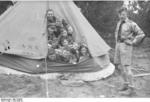 Members of the Hitler Youth in a tent at camp, 1930s