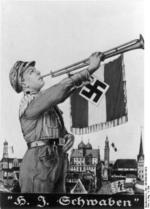 Nazi Party Hitler Youth recruiting poster 