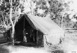 Photo shack at an airfield at Port Moresby, Australian Papua, early 1943