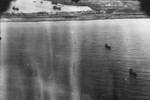 View of Toshien harbor (now Zuoying harbor), Takao (now Kaohsiung), Taiwan, 12 Oct 1944, photo 1 of 2; photo taken by aircraft of USS Enterprise