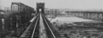 Construction of bridges over Daito River (now Dadu River) in Shoka (now Changhua), Taiwan, 1930s