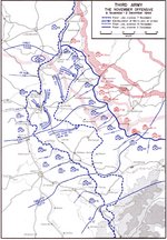 Map depicting the US 3rd Army