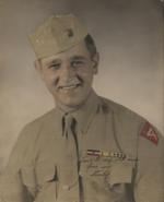 Portrait of US Marine Stanley Ewashko, circa 1945