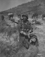 French colonial soldier recruited from Morocco, Italy, 1944