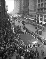 6,000 Chinese-Americans protesting the Japanese invasion of northeastern China, Chicago, Illinois, United States, 2 Jun 1938
