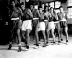 African-American boxers of US Naval Training Station, Great Lakes, Illinois, United States, 3 Mar 1943
