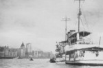 Japanese gunboat Tatara (former USS Wake, surrendered to the Japanese on 8 Dec 1941), Shanghai, China, late 1941; she was the only US warship to be surrendered to Japan in WW2