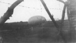Barrage balloon at the US military Springtown Camp in Londonderry, Northern Ireland, United Kingdom, 1943