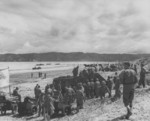 Men of US 8th Marine Regiment during an amphibious landing exercise in Hawke