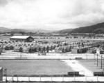 Enlisted US Marines quarters at the military camp on the grounds of the Horse Trotters Club of Wellington, New Zealand, 1943
