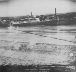 Nansei sugar plant under US air attack, Kagi (now Chiayi), Taiwan, 24 Apr 1945, photo 3 of 3